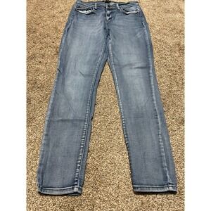 Judy Blue Skinny Fit Medium Wash Stretch Denim Jeans Womens 15/32 JB82190LT